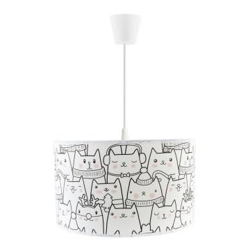 Lámpara colgante infantil con cable CATS 1xE27/60W/230V