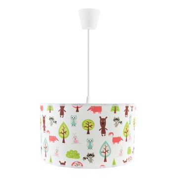 Lámpara colgante infantil con cable FOREST 1xE27/60W/230V