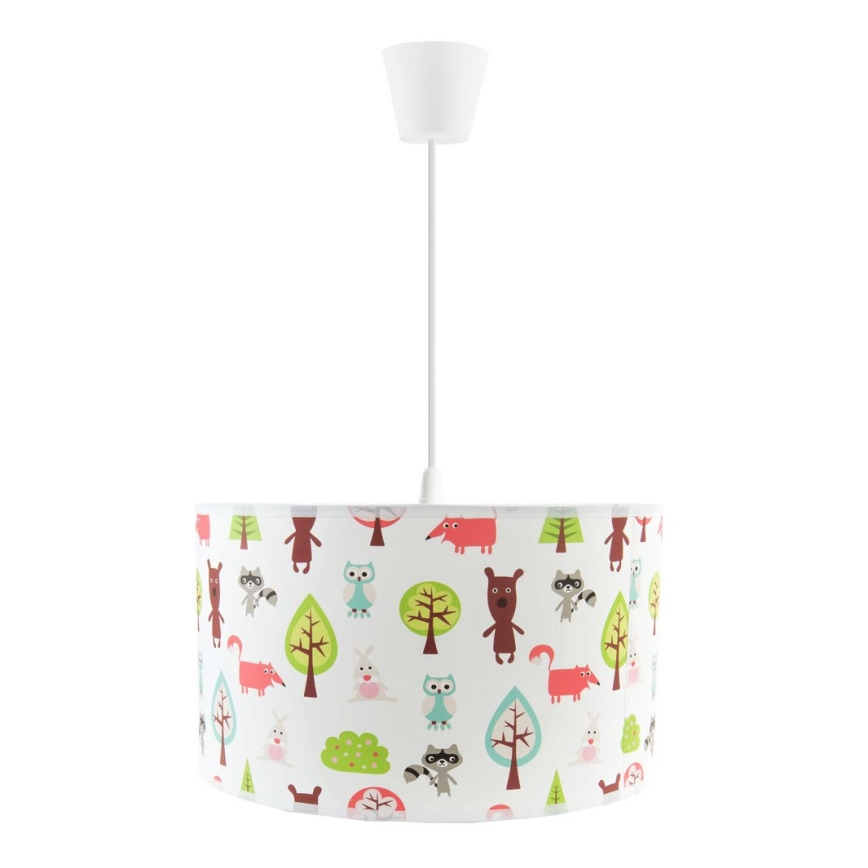 Lámpara colgante infantil con cable FOREST 1xE27/60W/230V