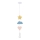 Lámpara colgante infantil con cable TRIO 1xE27/20W/230V amarillo/azul/rosa