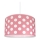 Lámpara colgante infantil DOTS PINK 1xE27/60W/230V