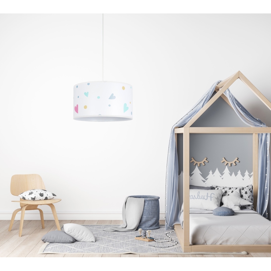 Lámpara colgante infantil DRUKI 1xE27/60W/230V
