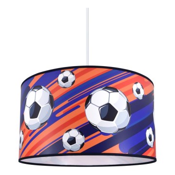Lámpara colgante infantil FOOTBALL 1xE27/60W/230V