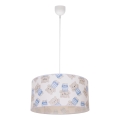 Lámpara colgante infantil KIDS ROOM 1xE27/60W/230V, Ø 40 cm, diseño osito
