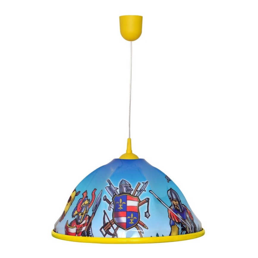 Lámpara colgante infantil KNIGHT 1xE27/15W/230V
