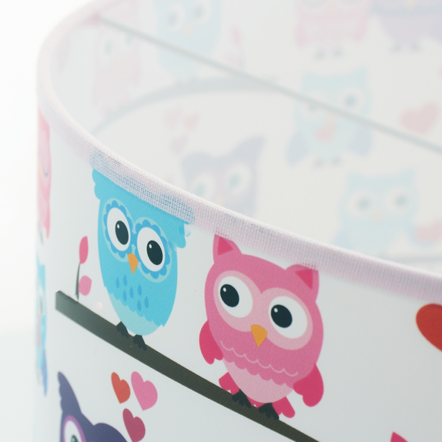 Lámpara colgante infantil OWLS 1xE27/60W/230V