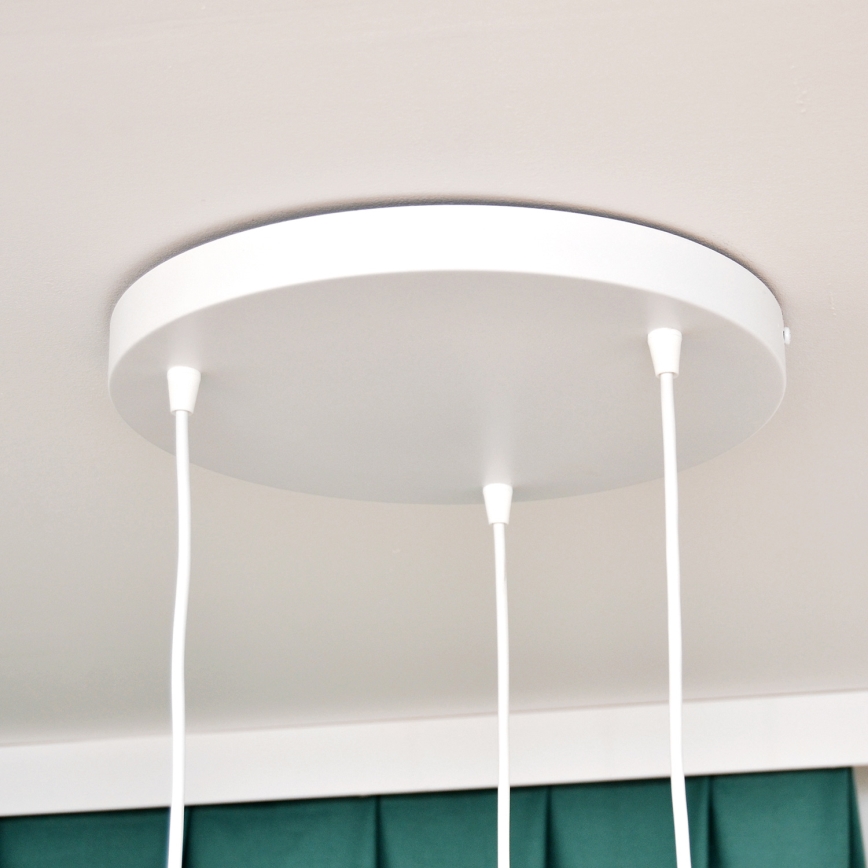 Lámpara colgante infantil STARS 3xE27/15W/230V turquesa/blanco