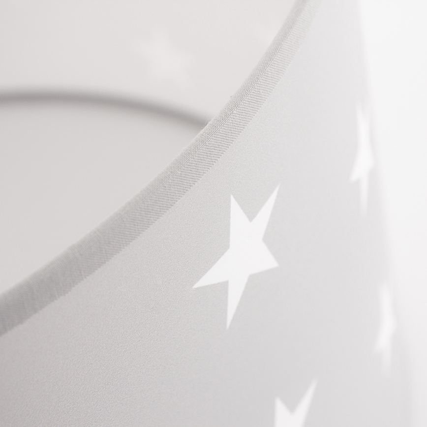 Lámpara colgante infantil STARS GREY 1xE27/60W/230V