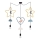 Lámpara colgante infantil TRIO 3xE27/20W/230V amarilla/azul/gris
