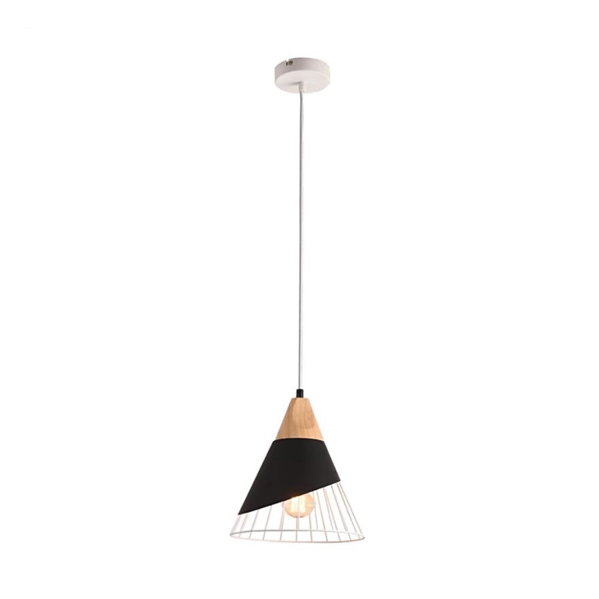 Lámpara colgante IRIS 1xE27/40W/230V negro