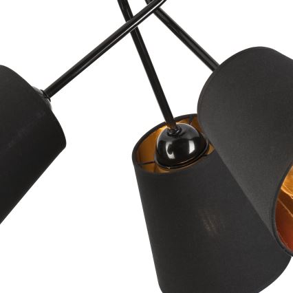 Lámpara colgante IRMA 3xE27/15W/230V negro