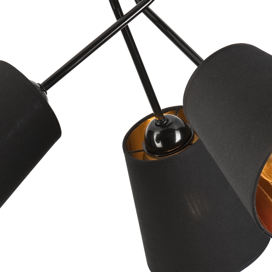 Lámpara colgante IRMA 3xE27/15W/230V negro