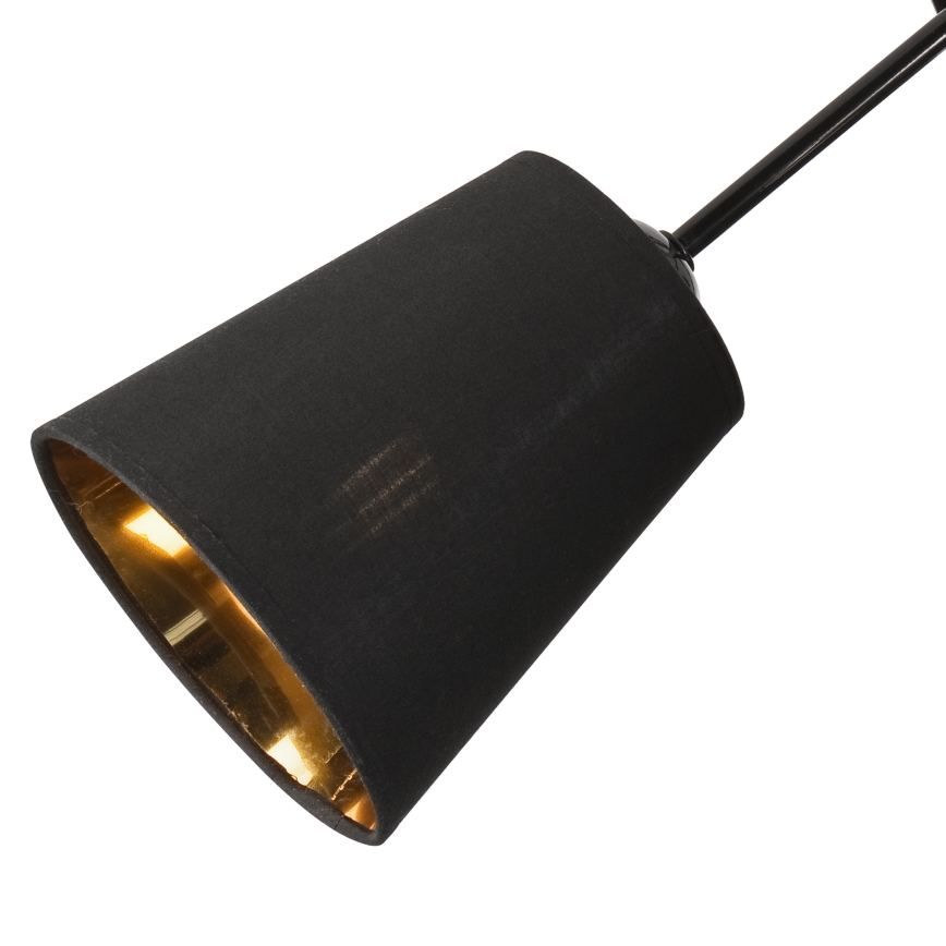 Lámpara colgante IRMA 3xE27/15W/230V negro