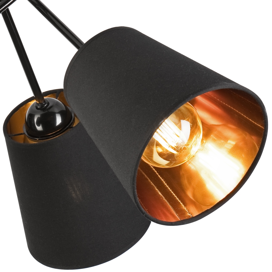 Lámpara colgante IRMA 3xE27/15W/230V negro