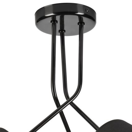 Lámpara colgante IRMA 3xE27/15W/230V negro