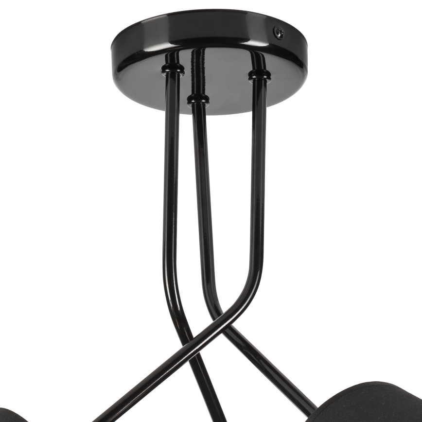 Lámpara colgante IRMA 3xE27/15W/230V negro