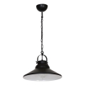 Lámpara colgante IRON 1 1xE27/60W negra