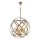 Lámpara colgante IRONBALL 6xE27/40W/230V dorada