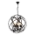 Lámpara colgante IRONBALL 6xE27/40W/230V negra