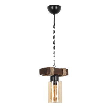 Lámpara colgante JASMIN 1xE27/40W/230V marrón/beige
