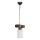 Lámpara colgante JASMIN 1xE27/40W/230V marrón/blanco