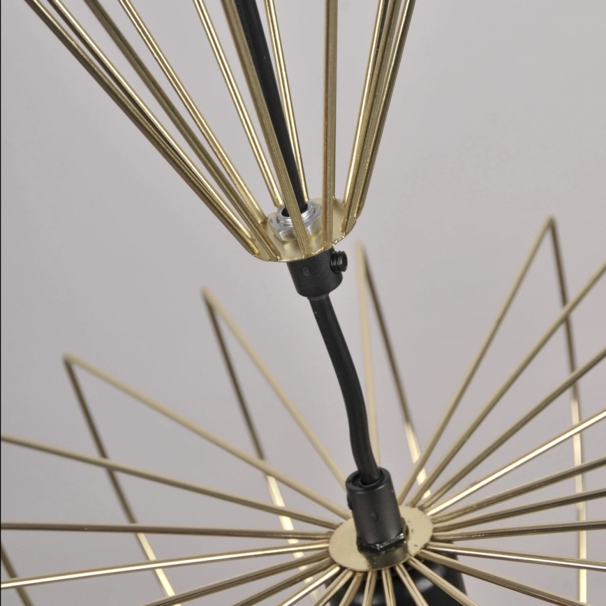 Lámpara colgante JASMINA 1xE27/20W/230V diá. 40 cm dorado