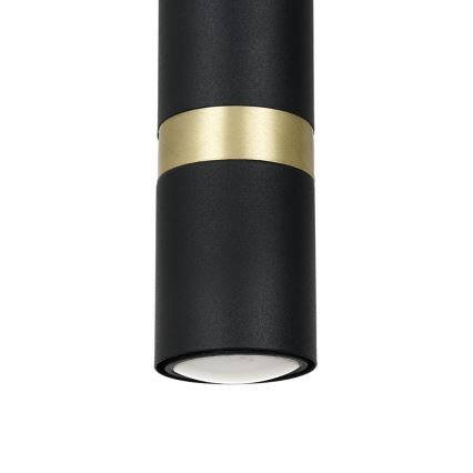 Lámpara colgante JOKER 1xGU10/25W/230V negro/dorado