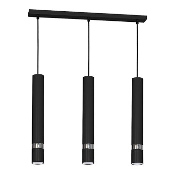 Lámpara colgante JOKER 3xGU10/25W/230V negro