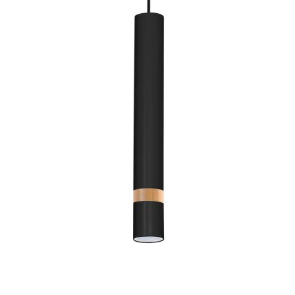 Lámpara colgante JOKER BLACK WOOD 1xGU10/8W/230V