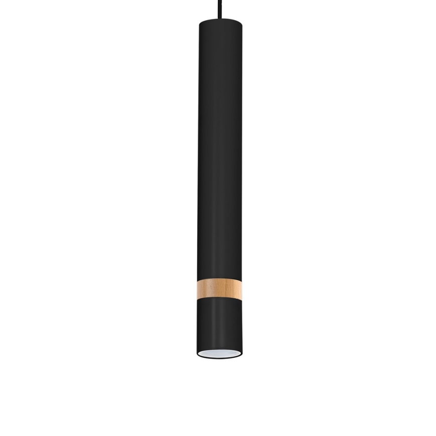Lámpara colgante JOKER BLACK WOOD 1xGU10/8W/230V