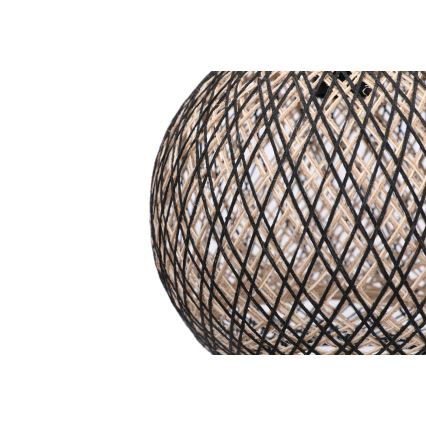 Lámpara colgante JUTE 1xE27/60W/230V negro