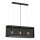 Lámpara colgante KAGA 3xE27/60W/230V negro/dorado