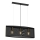 Lámpara colgante KAGA 3xE27/60W/230V negro/dorado