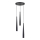 Lámpara colgante KALINI 3xGU10/40W/230V diá. 30 cm negro
