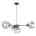Lámpara colgante KALIOPE 4xE27/60W/230V negro/transparente