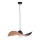 Lámpara colgante KAPELLO 1xE27/60W/230V diá. 55 cm negro/cobre