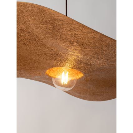 Lámpara colgante KAPELLO 1xE27/60W/230V diá. 55 cm negro/cobre