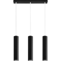 Lámpara colgante KARADON 3xGU10/30W/230V negro