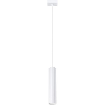 Lámpara colgante KARBON 1xGU10/10W/230V blanco