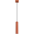 Lámpara colgante KARBON 1xGU10/10W/230V rojo