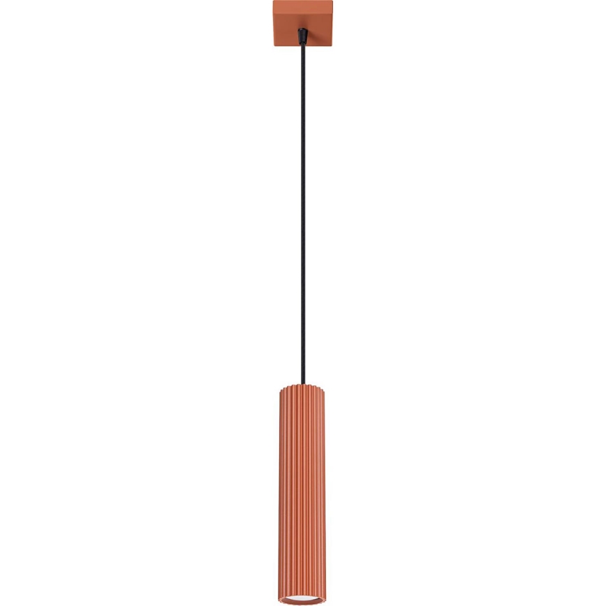 Lámpara colgante KARBON 1xGU10/10W/230V rojo
