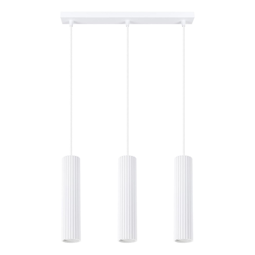 Lámpara colgante KARBON 3xGU10/10W/230V blanco