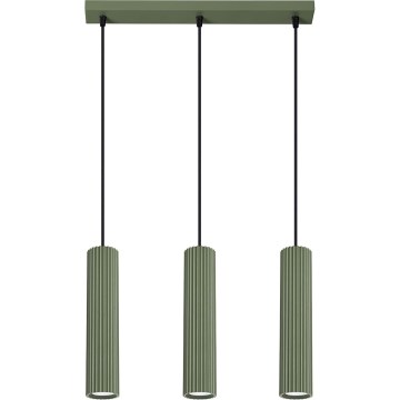 Lámpara colgante KARBON 3xGU10/10W/230V Verde