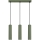Lámpara colgante KARBON 3xGU10/10W/230V Verde