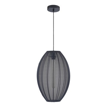 Lámpara colgante KAREI 1xE27/20W/230V diá. 30 cm negro