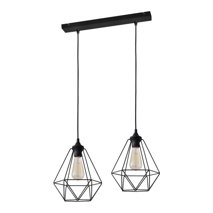 Lámpara colgante KARO 2xE27/15W/230V