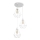 Lámpara colgante KARO 3xE27/15W/230V blanco