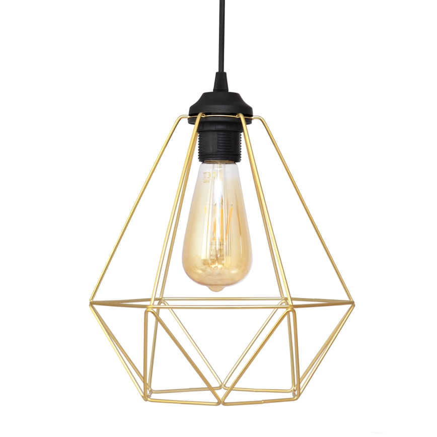 Lámpara colgante KARO 3xE27/15W/230V dorado/negro