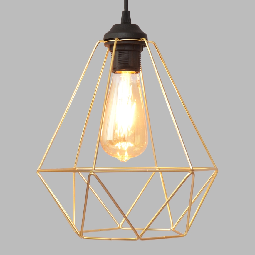 Lámpara colgante KARO 3xE27/15W/230V dorado/negro