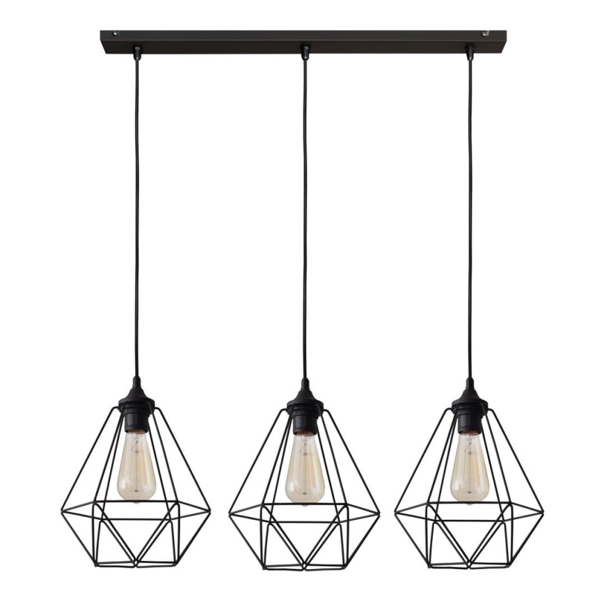 Lámpara colgante KARO 3xE27/15W/230V